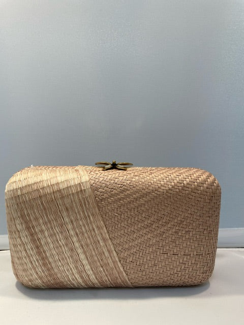 Pink Woven Clutch For Discount