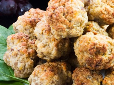 *GLUTEN FREE* Asiago Sausage Balls (12 ct.) Private Order Cheap