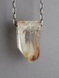 Quartz Crystal Necklace with Amphibole Inclusions Fashion