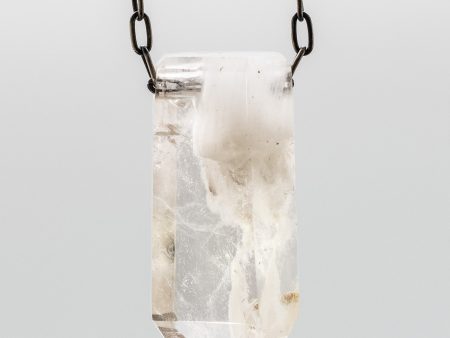 Quartz Crystal with Amphibole Inclusions Necklace For Discount