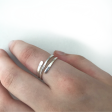 Sterling Silver Adjustable Wrap Ring For Cheap