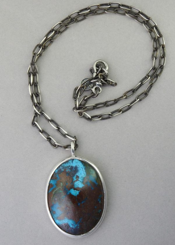 Chrysocolla Pendant Crystal Necklace Fashion