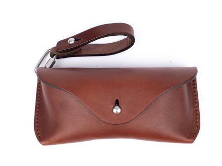 Eyeglass hard case medium brown Sale