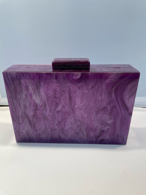 Purple Acrylic Clutch Online now