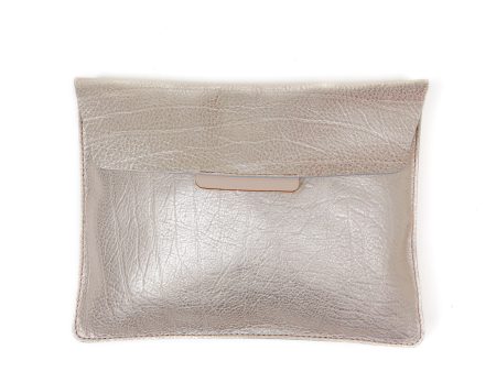 Envelope Clutch metallic champagne on Sale