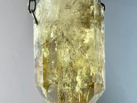 Citrine Quartz Crystal Necklace Discount