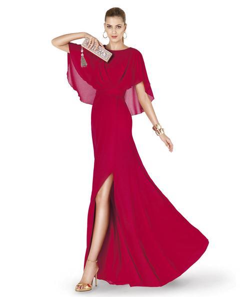 Pronovias Evening Alheli: Burgandy For Cheap