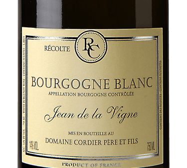 Domaine Cordier  Jean de la Vigne  Bourgogne Blanc Fashion