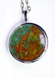 Kingman Arizona Turquoise Planet Earth Pendant Fashion