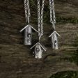 Sterling Silver Birdhouse Pendant Hot on Sale