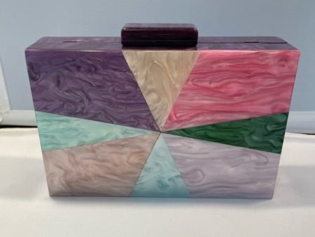 Purple Acrylic Clutch Online now