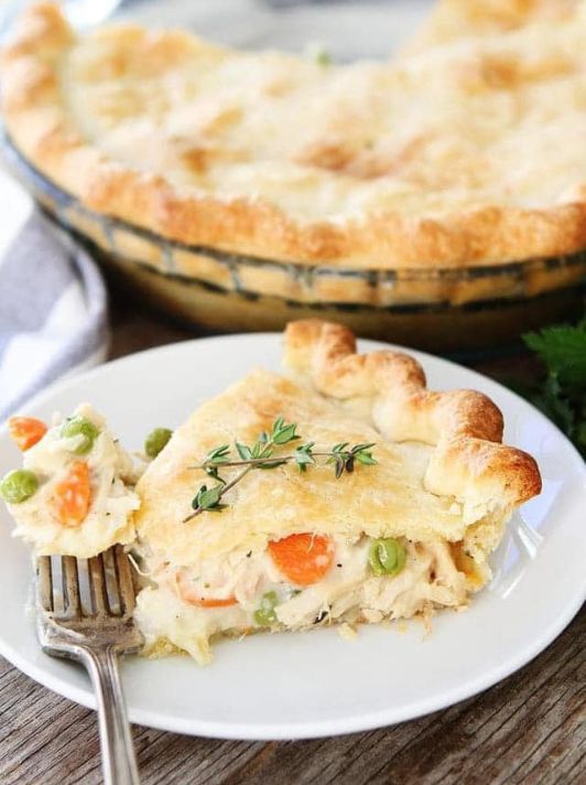 Double Crusted Chicken Pot Pie For Cheap