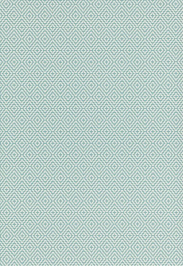 FSchumacher Wallpaper 5006002 Soho Diamond Teal Fashion