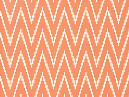 FSchumacher Wallpaper 5005994 Kasari Ikat Terra Cotta For Sale