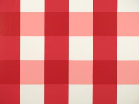 Scalamandre Wallpaper WP88203-002 Gertrude s Plaid Red Plaid Supply