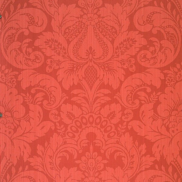 Scalamandre Wallpaper WP88213-015 Daphne Lipstick Red Online Hot Sale