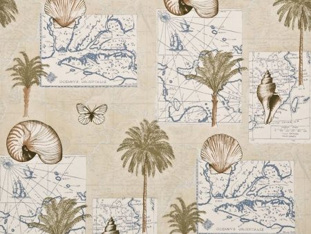 Baker Lifestyle Wallpaper PW78010.4 Plant Seeker Blue Coral Online now