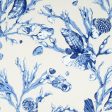 Scalamandre Wallpaper WP88267-001 Seagrass & Shells China Blue On Cream Online Sale