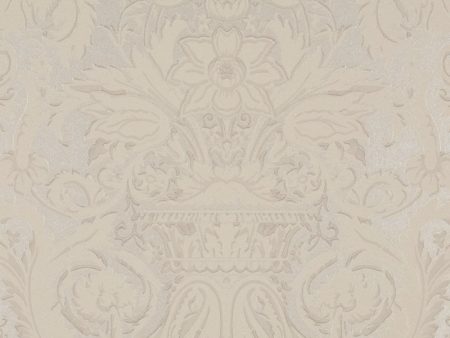 Ralph Lauren Wallpaper LWP64368W Chelsea Damask Platinum Online Sale