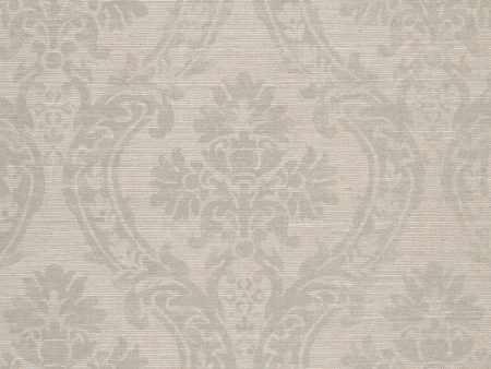 Ralph Lauren Wallpaper LWP64369W Isora Damask Platinum Platinum Online