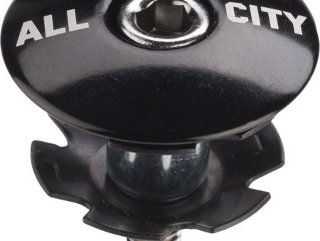 All-City Top Cap Black 1-1 8  For Discount